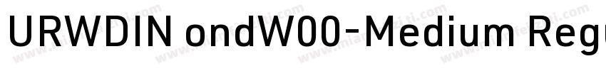 URWDINCondW00-Medium Regular字体转换